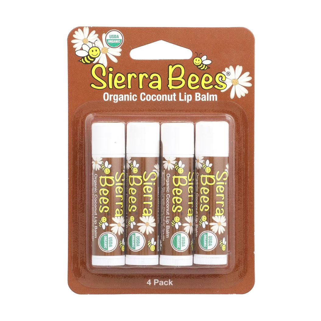 Набір бальзамів для губ Sierra Bees Кокосовий, 4*4.25 г